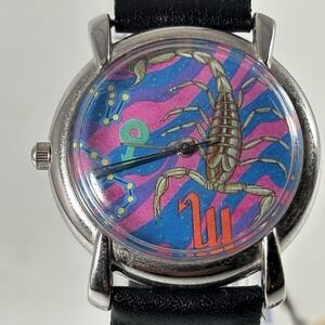 Vintage Afterthoughts Zodiac Astrology Of Zodiac Watch Braided Leather NWT